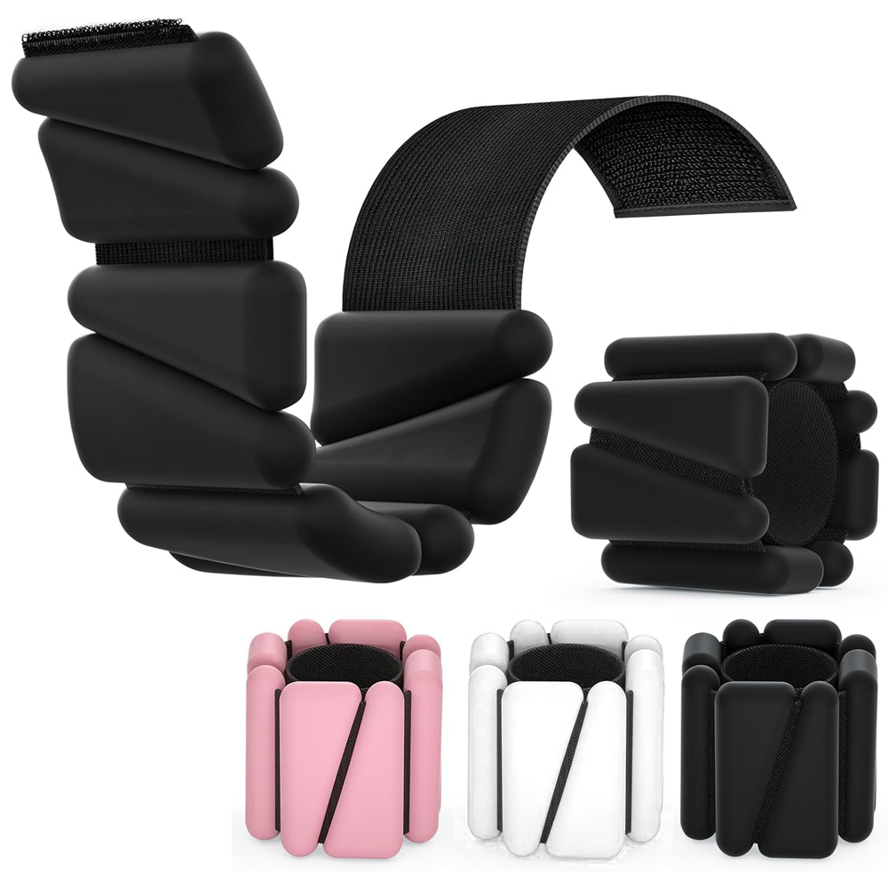 Pilates Ankle Strap - 2LBS/4LBS Adjustable Silicone Ankle & Wrist