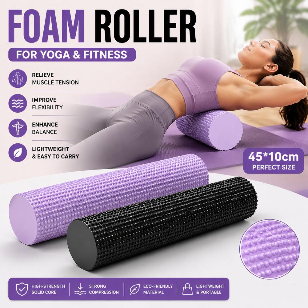 Pilates Yoga Shoes - EVA Foam Roller Body Exercises Roller