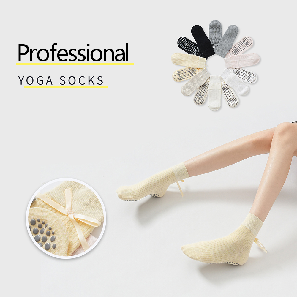 Pilates & Yoga Knokke - Cute Bowknot Yoga Socks Girls Sweet