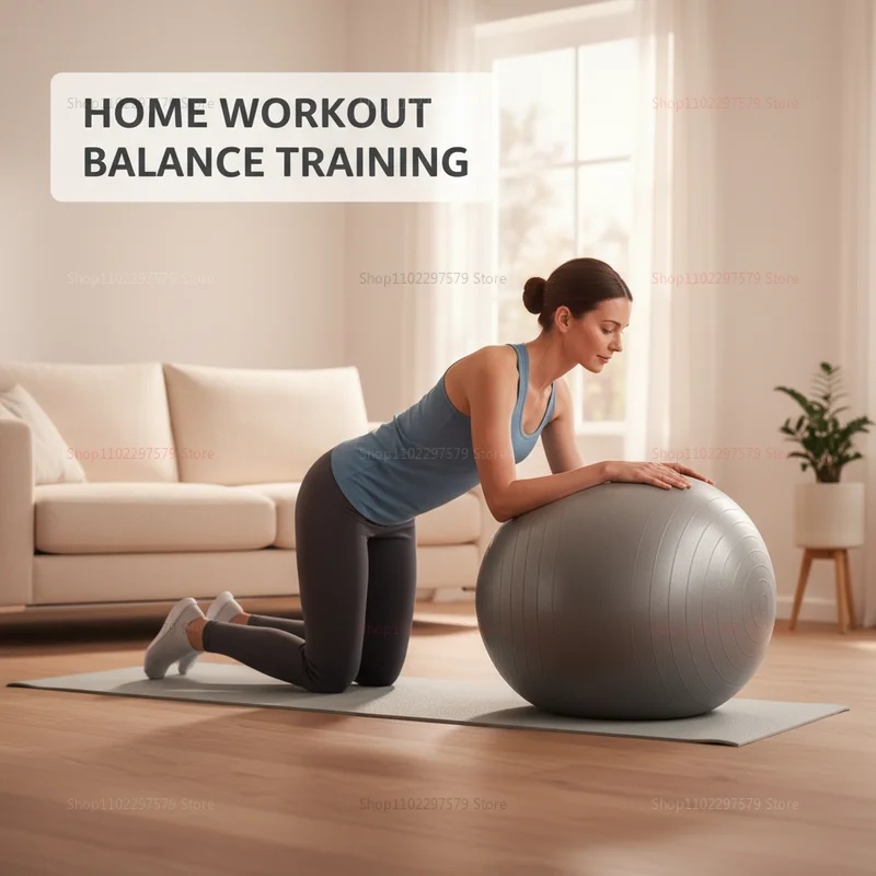 Anti-Burst Yoga Ball with Pump - Pilates Yoga Shoes 评论和价格