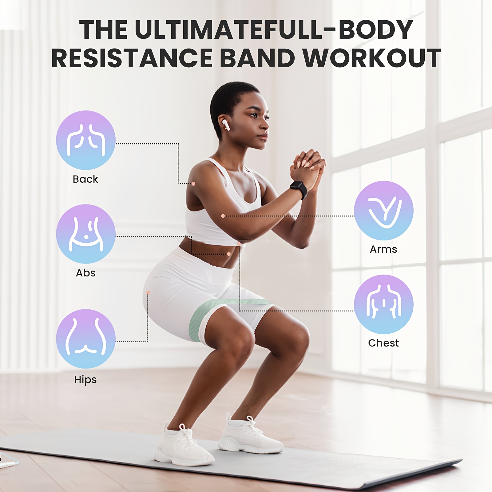Fitness Resistance Bands with  - Pilates Yoga Board 评论和价格