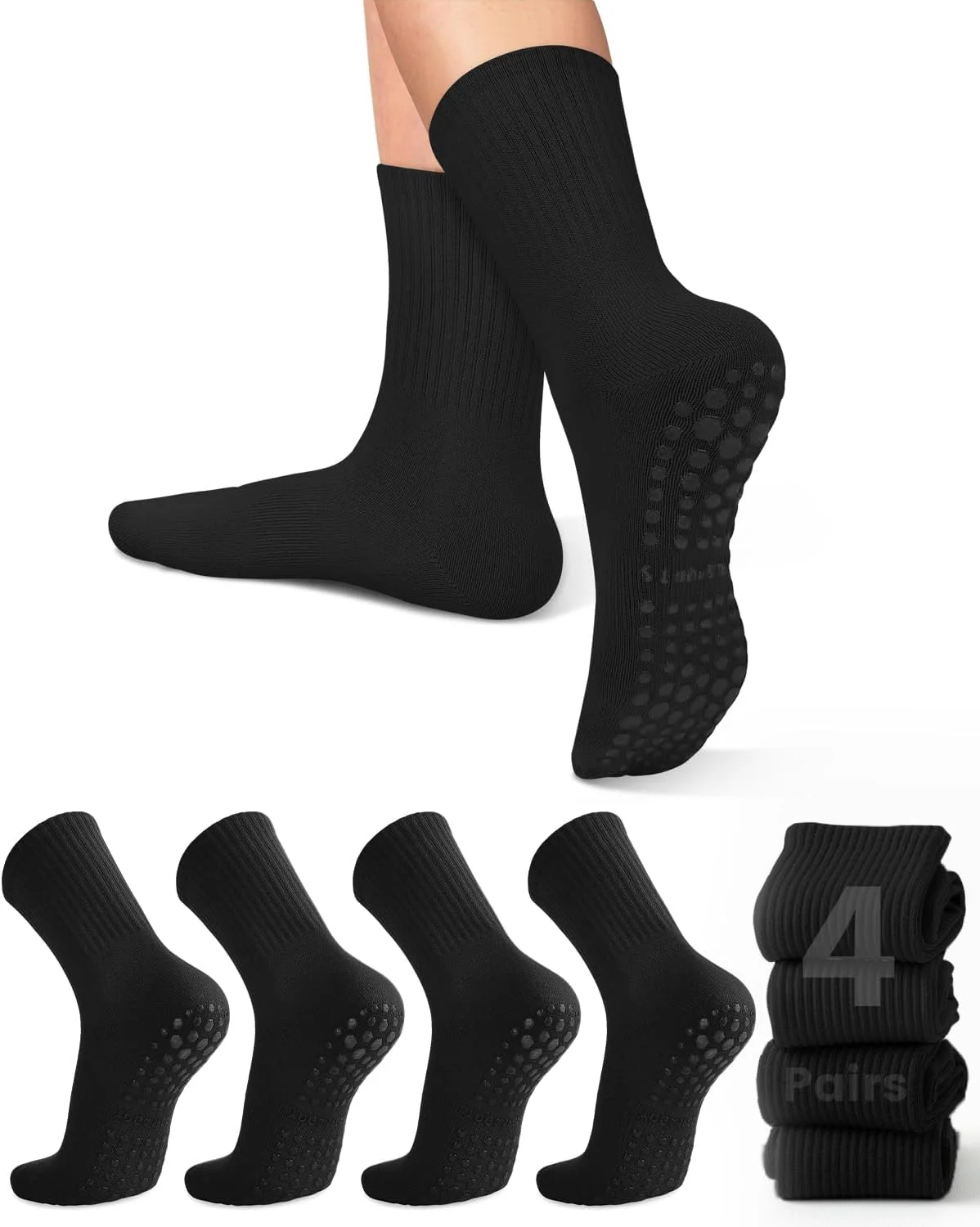 4 pairs of women's yoga socks, - Pilates & Yoga Knokke 评论和价格