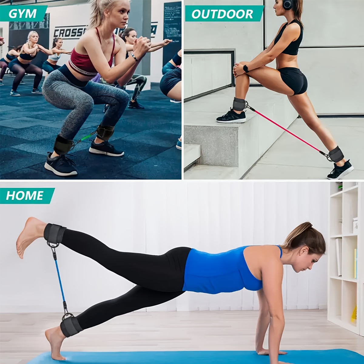 5‑Piece Ankle Resistance Band  - Pilates Yoga Board 评论和价格