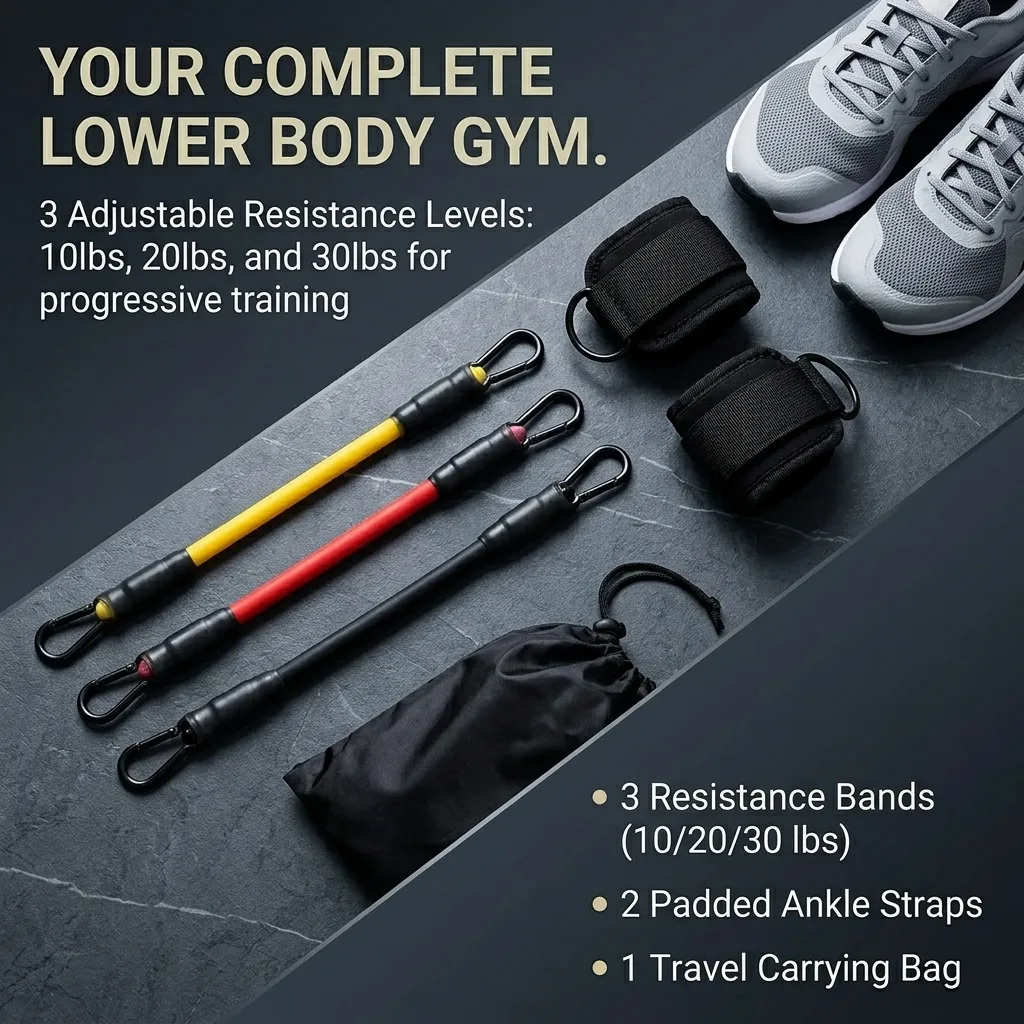 5‑Piece Ankle Resistance Band  - Pilates Yoga Board 评论和价格