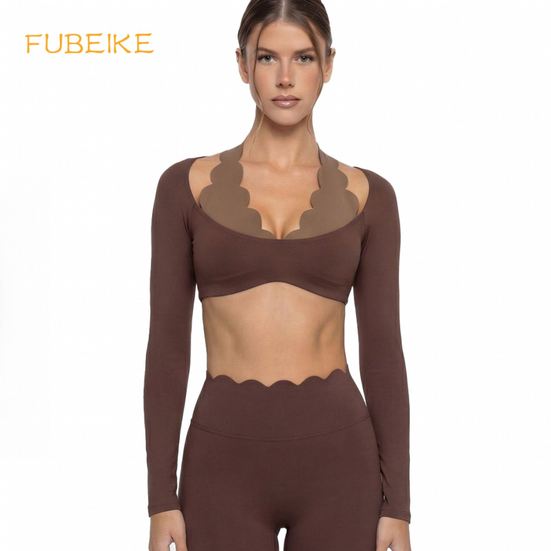 Fake Two-piece Color-blocked Y - Pilates Yoga Clothes 评论和价格