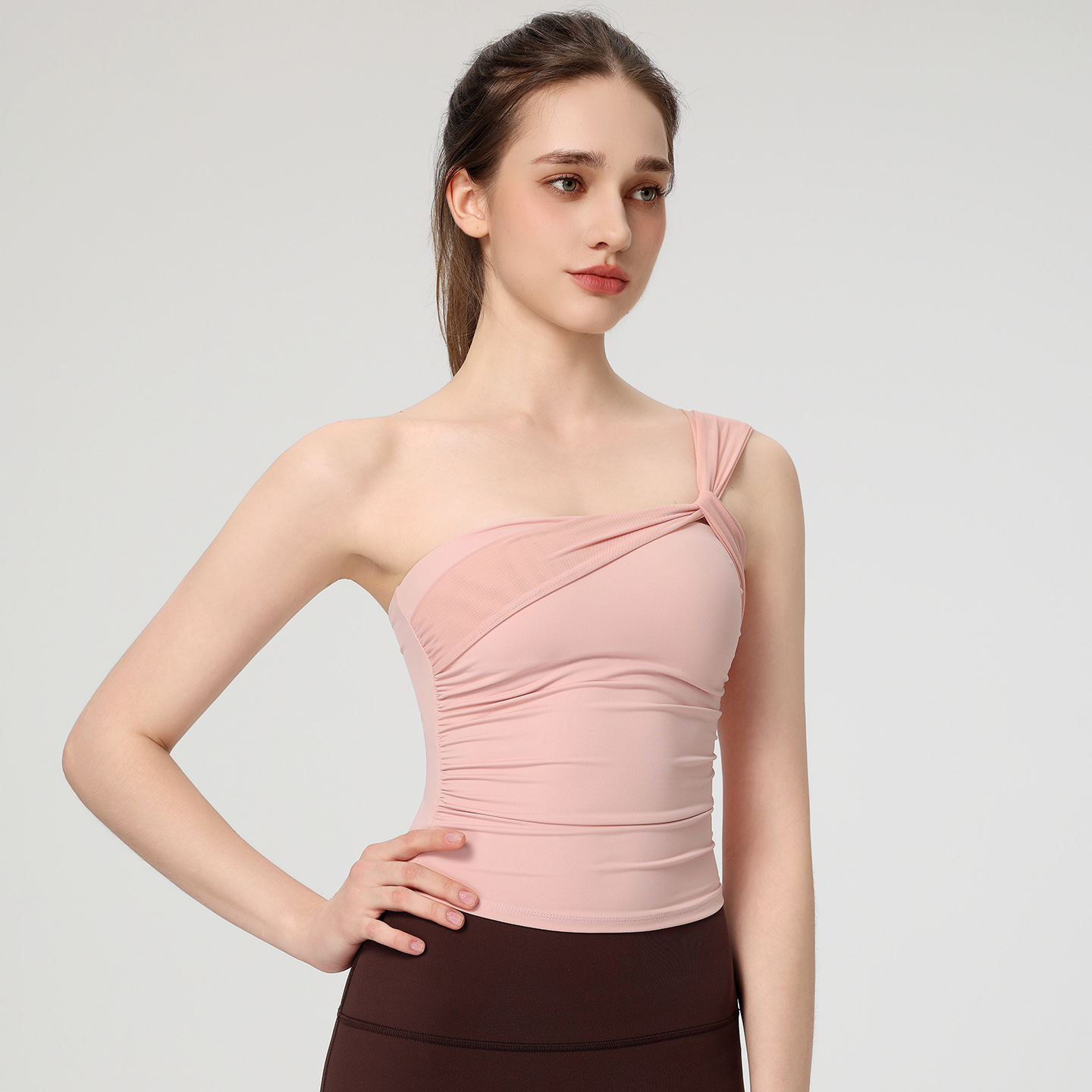 Women's Sexy Sloping Shoulder  - Pilates Yoga Clothes 评论和价格