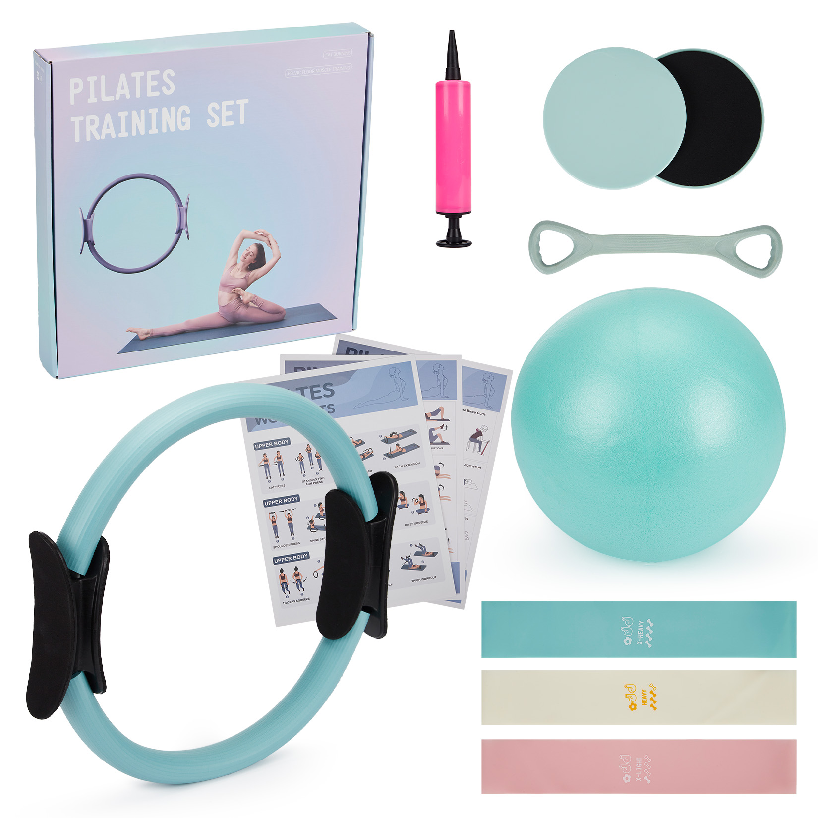 Pilates Training Set, 6-in-1 P - Pilates Ball Mini 评论和价格