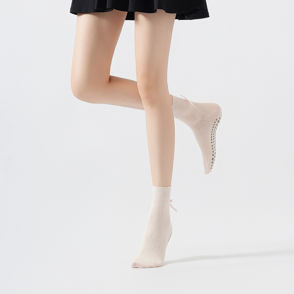 Cute Bowknot Yoga Socks Girls  - Pilates & Yoga Knokke 评论和价格